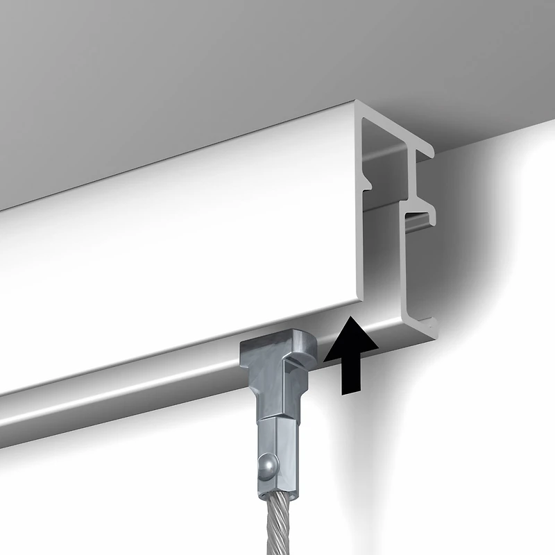 HangZ® 6ft. Gallery Rail Hanging System