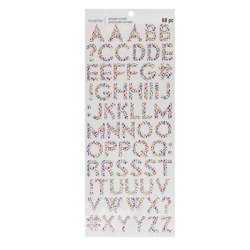 Shaker Confetti Alphabet Stickers by Recollections™