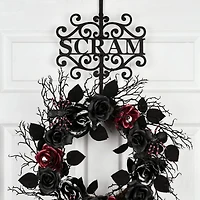 16" Halloween Scram Wreath Hanger