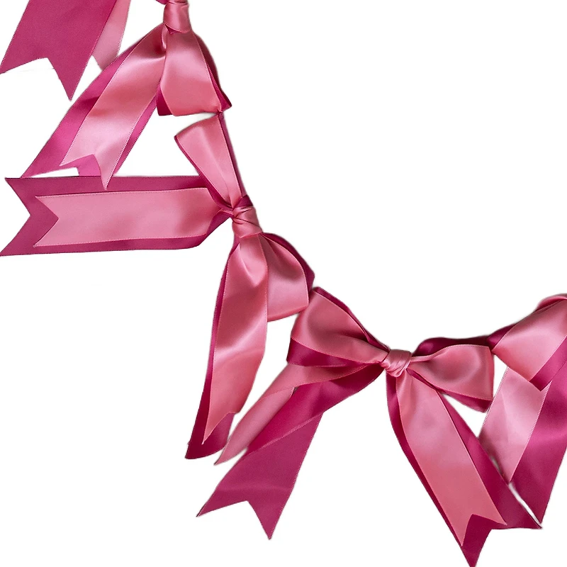 6ft. Pink Satin Bow Garland by Ashland®