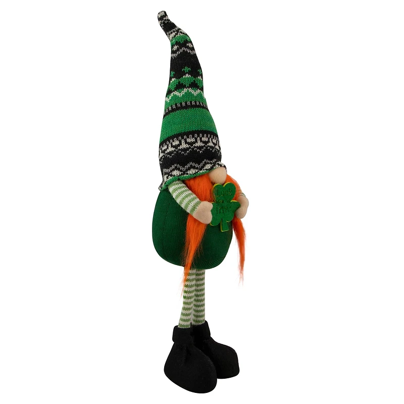 19" Green Leprechaun Gnome St Patrick's Day Figure