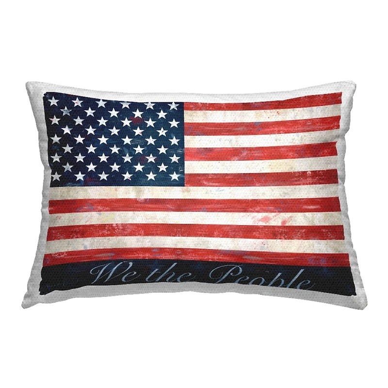 Stupell Industries We The People Flag Outdoor Printed Pillow