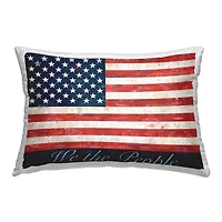 Stupell Industries We The People Flag Outdoor Printed Pillow
