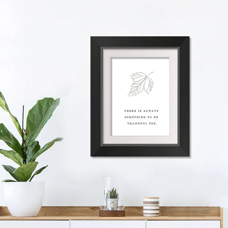  Be Thankful Fall Print in Black Frame