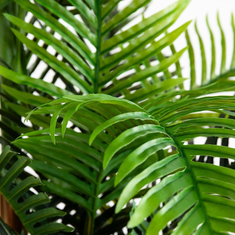 9ft. Potted Green UV Resistant Artificial Double Robellini Palm Tree