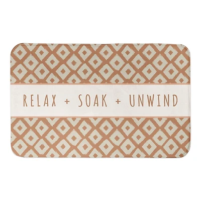 Relax Soak Unwind 34" x 21" Bath Mat