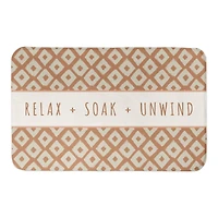 Relax Soak Unwind 34" x 21" Bath Mat