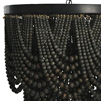 Hello Honey® 27.5" 2-Tier Draped Wood Bead Chandelier