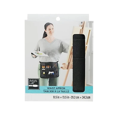11.5" x 13.5" Black Waist Apron by Artist's Loft™