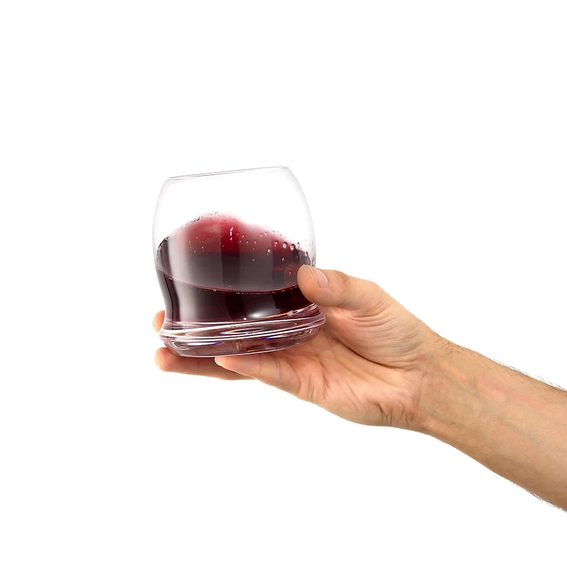 JoyJolt® Cosmos Crystal Stemless Wine Glasses, 4ct.