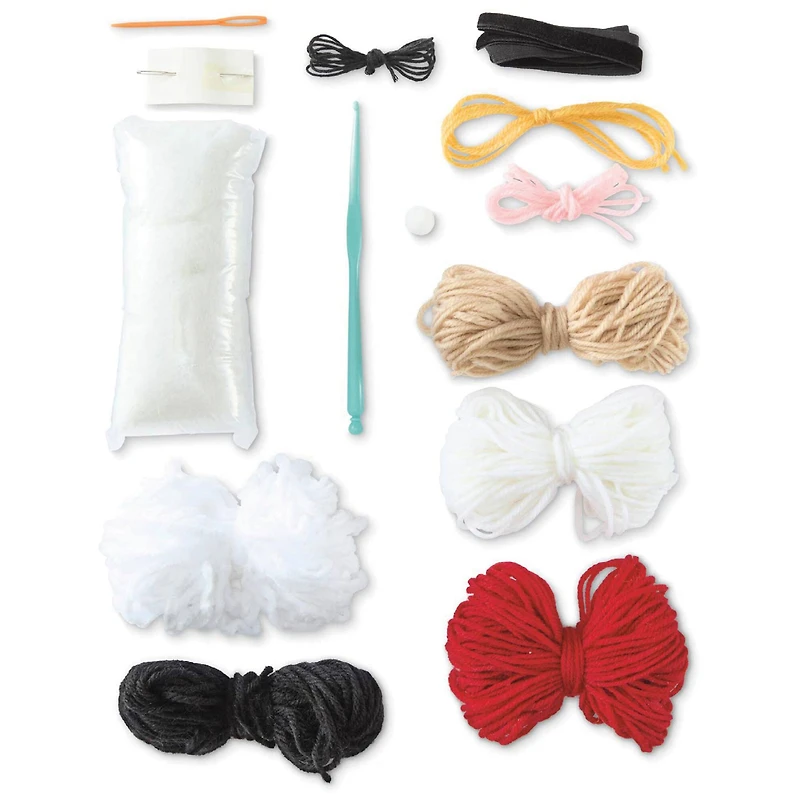 Intermediate Santa Amigurumi Crochet Ornament Kit by Loops & Threads®