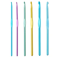 Anodized Crochet Hook Set by Loops & Threads®, E-J