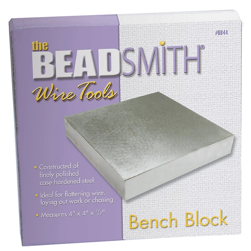 The Beadsmith® Steel Bench Block, 4" x 4"