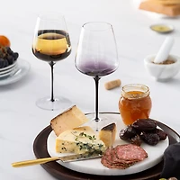 JoyJolt® 17.8oz. Black Swan White Wine Glasses, 2ct.