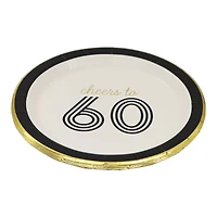 7" Cheers to 60 Snack Plates, 8ct. by Celebrate It™