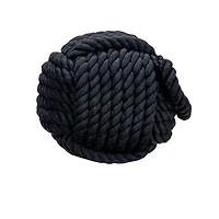 Hello Honey® 6" Black Nautical Rope Knot Decoration