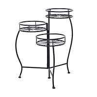 Black Iron Modern Plantstand, 22" x 18" x 19"