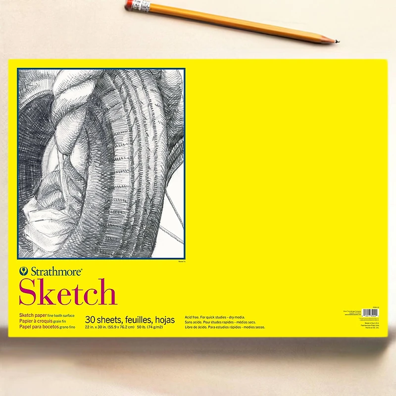 Strathmore® 300 Series Sketch Paper Pad, 22" x 30"