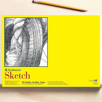 Strathmore® 300 Series Sketch Paper Pad, 22" x 30"