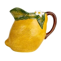 Hello Honey® 6.25" Sunny Orchard Stoneware Lemon Pitcher
