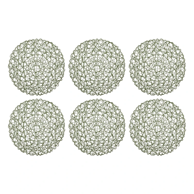 DII® Woven Paper Round Placemats