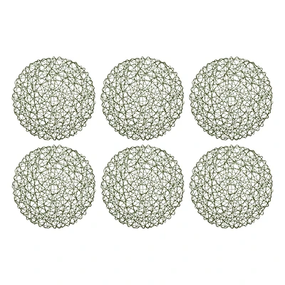DII® Woven Paper Round Placemats