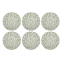 DII® Woven Paper Round Placemats