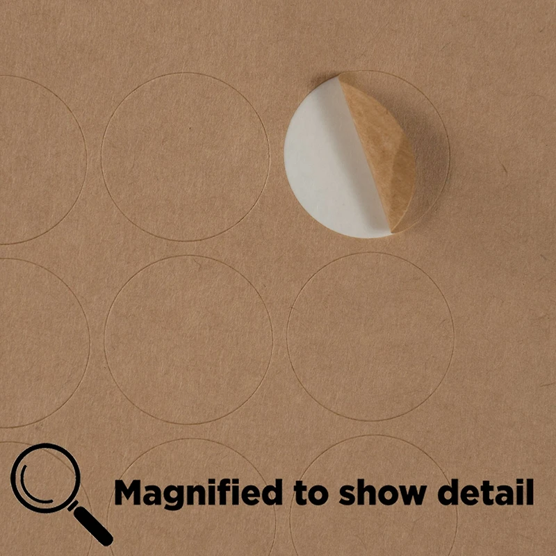 JAM Paper Brown Kraft Circle Label Stickers