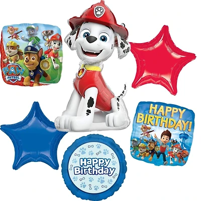 Paw Patrol™ Marshall Birthday 6-Piece Foil Balloon Bouquet