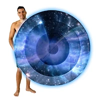 PoolCandy 60" Illuminated Galaxy LED Jumbo Island Butterfly Nebula Float