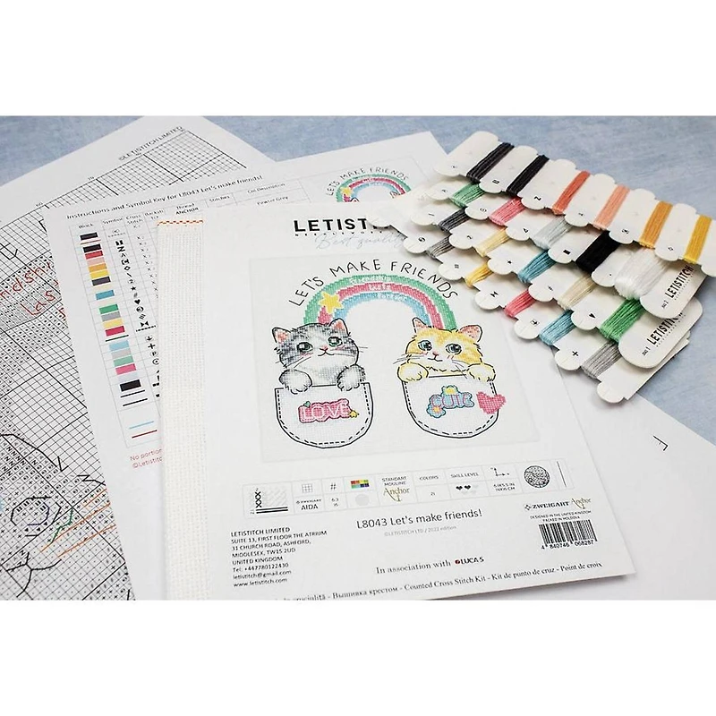 Letistitch Let's make friends! Counted Cross Stitch Kit