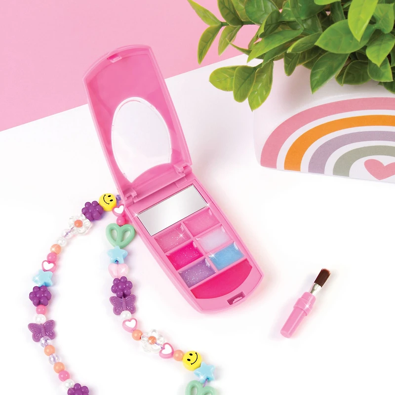 Make It Real™ Flip Phone Lip Gloss Set & DIY Lanyard