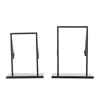 Black Metal Modern Abstract Easel Set