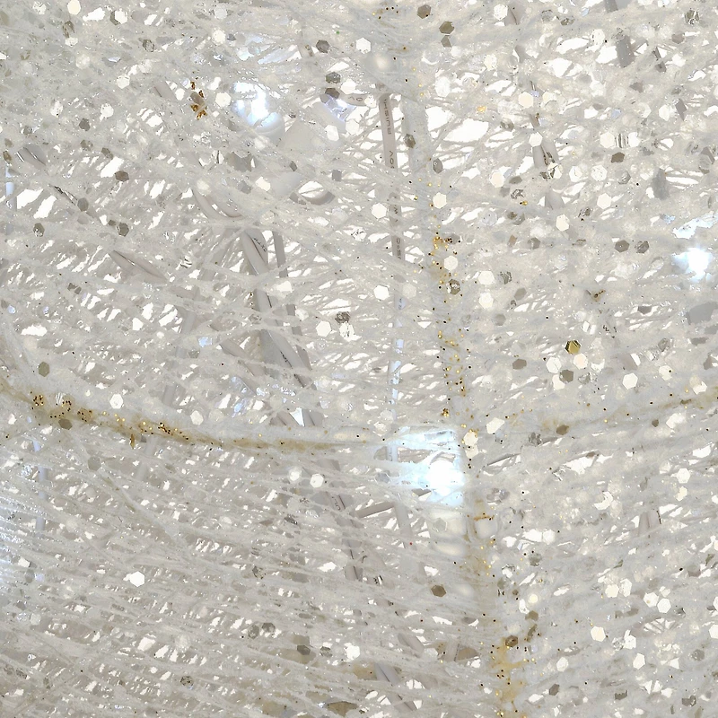 60" Crystal Angel Decoration, White LED Lights