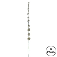 6 Pack: Green Pom Pom Stem