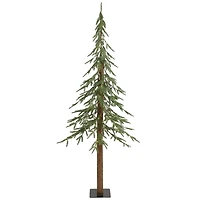 6ft. Pre-Lit Medium Alpine Artificial Christmas Tree, Clear LED Lights