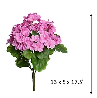 17.5" Geranium Water Resistant Bush by Ashland