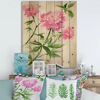 Designart - Purple Peonies Bush II