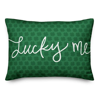 Lucky Me Throw Pillow