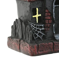 7" Black Cats Haunted House with LED Light