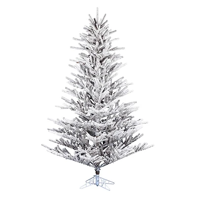 7.5ft. Unlit Flocked Stick Pine Artificial Christmas Tree