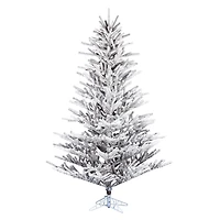 7.5ft. Unlit Flocked Stick Pine Artificial Christmas Tree