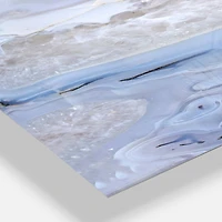 Designart 'Agate Stone Background Modern Rectangular Wall Clock