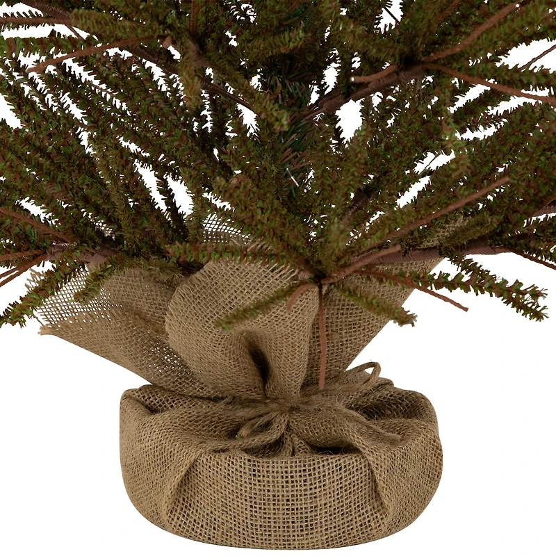 4ft. Unlit Medium Warsaw Twig Artificial Christmas Tree in Burlap Base