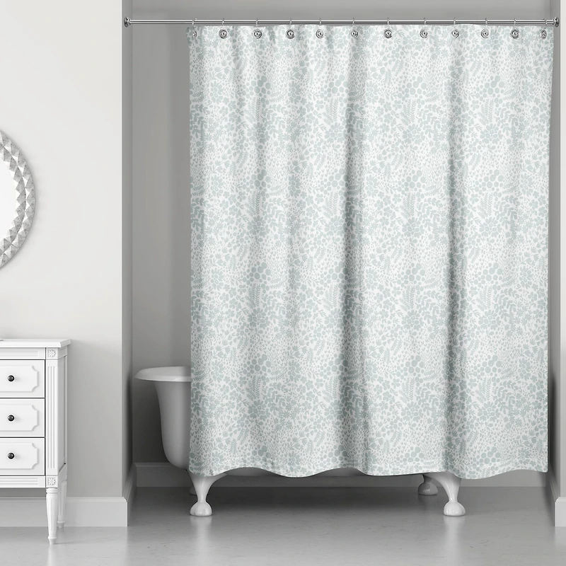 Dainty Floral Shower Curtain