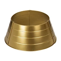 Glitzhome® 22" Christmas Painted Gold Metal Tree Collar