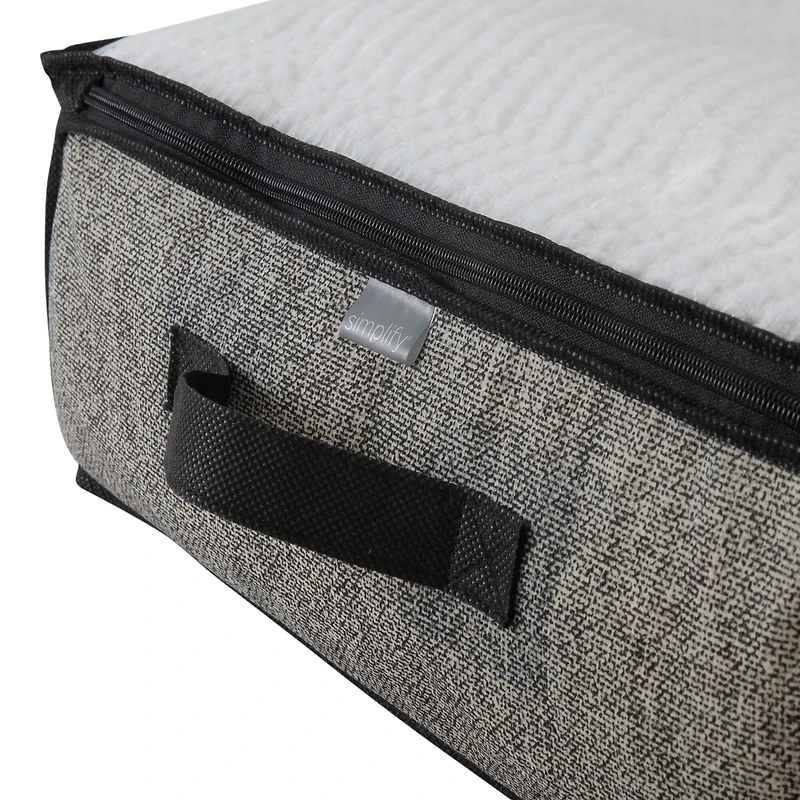 Simplify Black Under the Bed Storage Bag, 2ct.