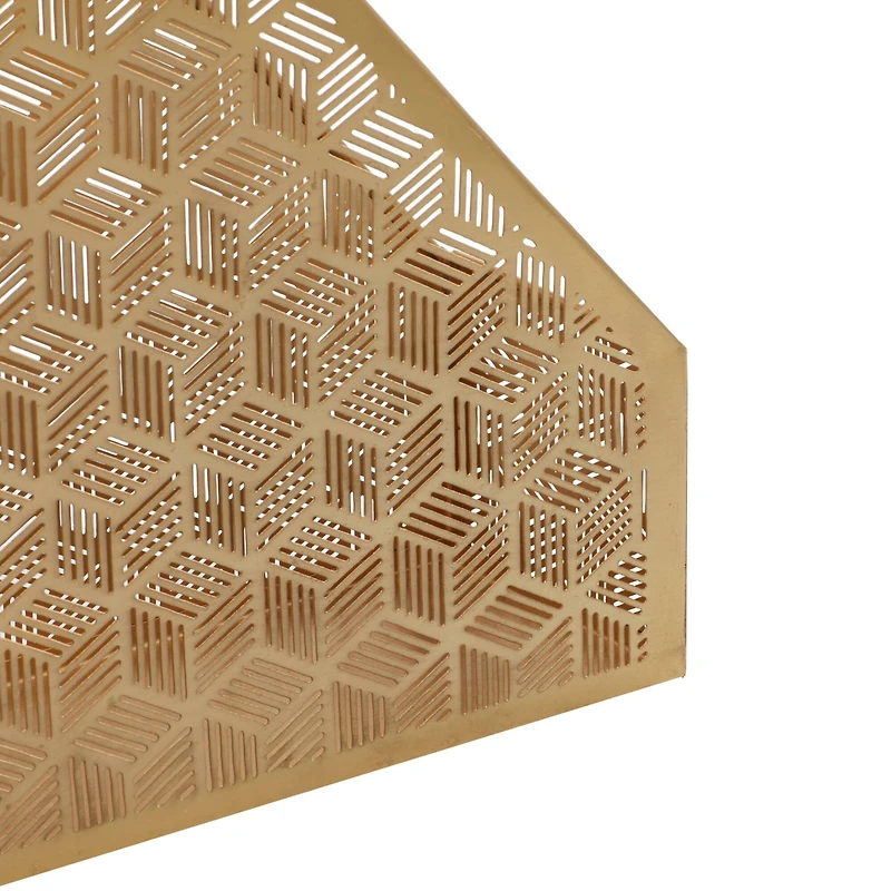 12" Gold Iron Glam Magazine Holder