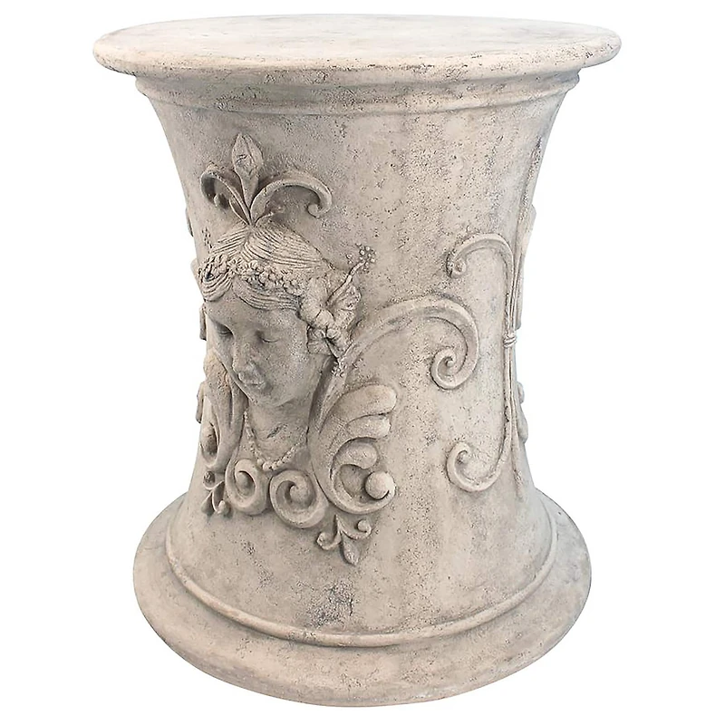 Design Toscano 18.5" Flora Goddess of Spring Neoclassical French Spa Stool