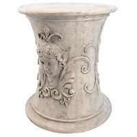 Design Toscano 18.5" Flora Goddess of Spring Neoclassical French Spa Stool